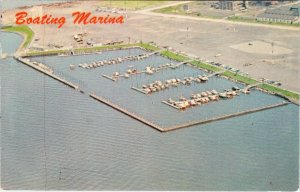 Jersey City, NJ New Jersey BOATING MARINA Newark Bay Boat Docks ca1950s Postcard