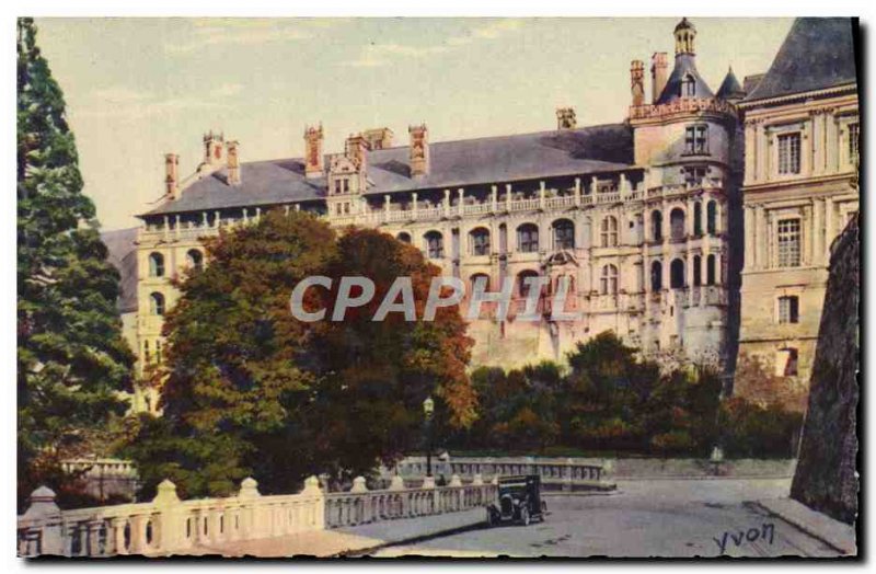 Old Postcard La Douce France Chateaux De La Loire Chateau De Blois Facade Fra...