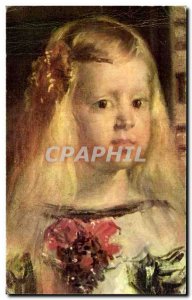 Postcard Modern Velasquez Infanta Margarita Prado Museum of Madrid