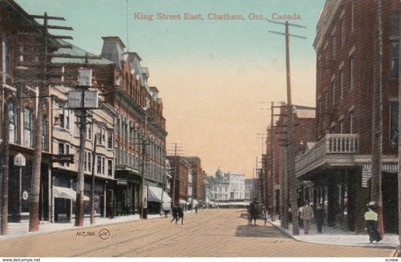 CHATHAM , Ontario , Canada , 1911 ; King Street , East ; Copy-2