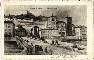 CPA Lyon en 1850 Le Pont Tilsitt (993871)