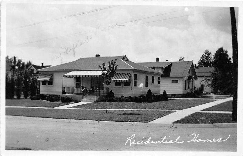 F24/ Ricketts Iowa Real Photo RPPC Postcard 1951 Residential Homes