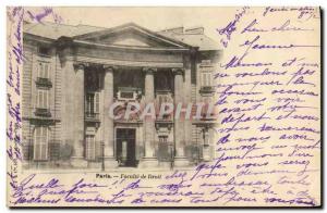 Old Postcard Paris Faculty Of Law