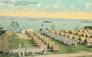 Postcard Guantanamo Bay Sailors  Camp US Naval Station 51007 Harris Bros 23-6923