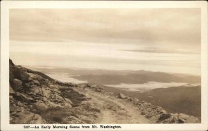 White Mountains Mt. Washington Early Morning Shorey 367 Real Photo Postcard