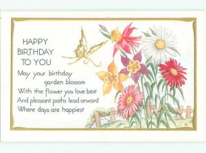 Divided-Back BEAUTIFUL FLOWERS SCENE Great Postcard AA2348