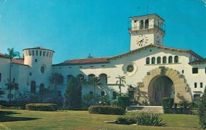USA Santa Barbara County Courthouse Vintage Postcard 07.42