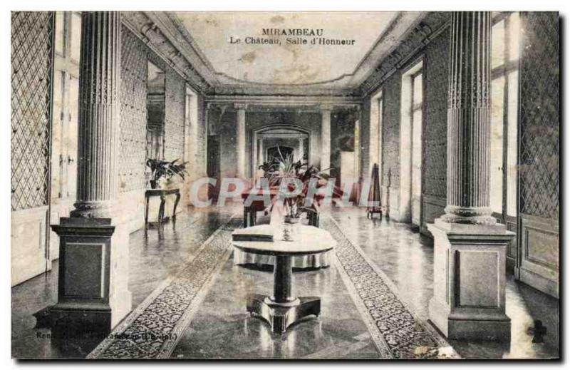 Postcard Old Mirambeau Chateau room d & # 39Honneur