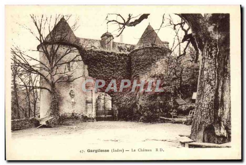 Old Postcard The castle Chateaudun