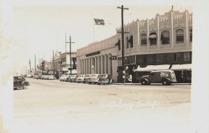 Pittsburg CA, Street View Old Cars & Truck Karl's Store, Real Photo Postcard