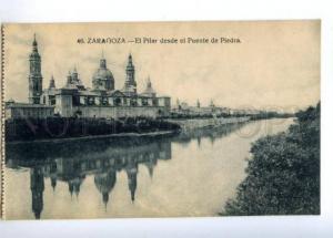 173125 SPAIN ZARAGOZA El Pilar desde el Puente de Piedra Old