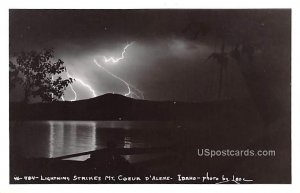 Lightning Strikes Mount Coeur D'Alene - Idaho ID