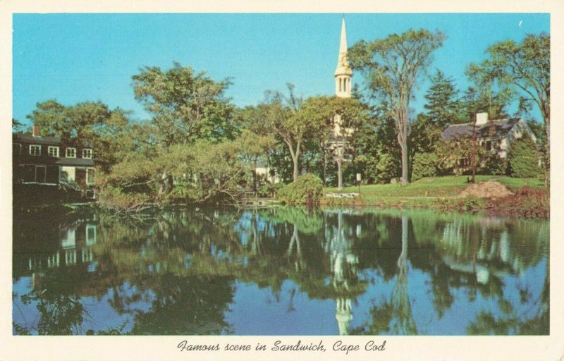 Postcard Scene of Sandwich Cape Cod Massachusetts 