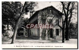 Old Postcard Retirement home PLM Black throat Marseille North Facade