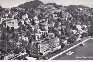 Switzerland Luzern Hotel Palace 1962 Real Photo