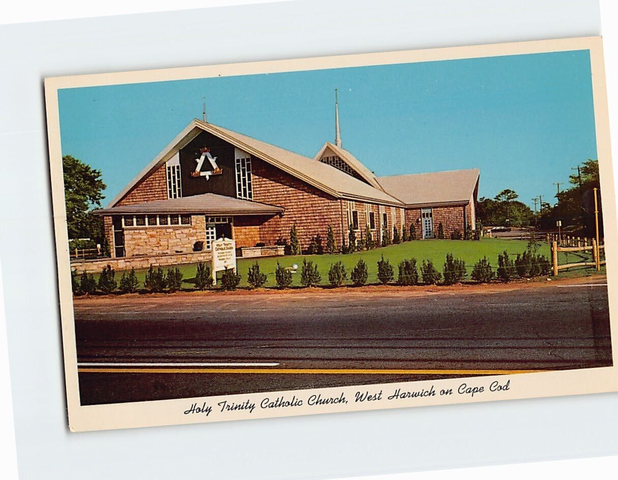 Postcard Holy Trinity Catholic Church, Cape Cod, West Harwich