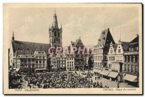 Old Postcard Trier Treves Hauptmarkt Place Du Marche