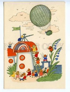 218011 RUSSIA LAPTEV Nosov dunno Neznayka Balloon old postcard