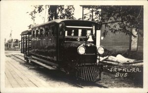 Rangeley Area Maine ME Train Station Depot Railroad SR&RL Bus c1920 RPPC