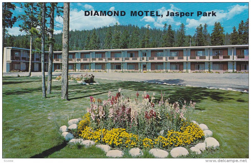 Exterior,  Diamond Motel,  Jasper,  Alberta,  Canada,   40-60s