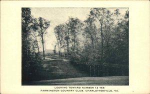 Charlottesville Virginia VA Farmington Country Club Golf Course Postcard