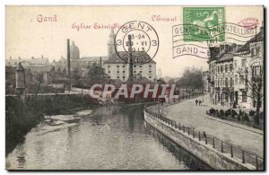 Old Postcard Ghent Belgium Eglise Saint Pierre L & # 39Escaut