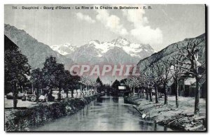 Old Postcard Dauphine Bourg d Oisans and La Rive Belledonne