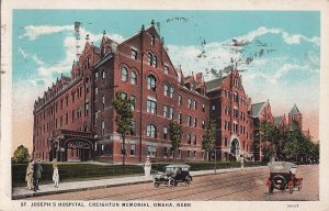 Postcard St Joseph's Hospital Creighton Memorial Omaha Nebraska NE