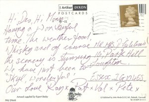 Comic funny animal Postcard seals artwork by Rupert Besley