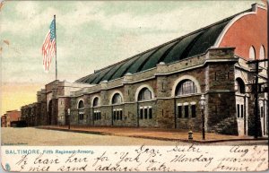 Tucks 5130 Fifth Regiment Armory Baltimore MD c1907 Vintage Postcard M68