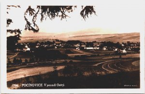 Czech Republic Pocinovice V Pozadi Ostry Vintage RPPC C127