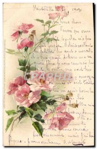 Old Postcard Fantasy Flowers