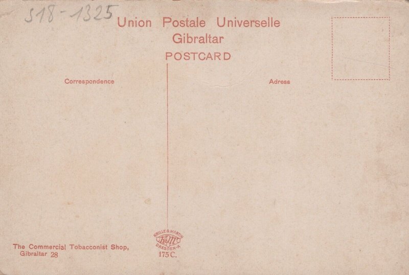 Gibraltar Eliott's Monument Vintage Postcard 09.82