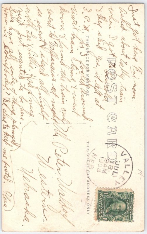 Vintage 1908 President William Howard Taft Portrait Postcard Lumiere Studio