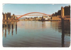 Rainbow Bridge, Swinomish Channel, La Conner, Washington, Vintage 1991 Postcard