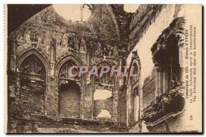 Belgium Campaign 1914 Ruins & # 39Ypres The Aldermen's Chamber after the bombing