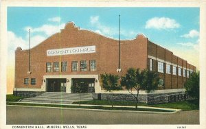 Postcard Texas Mineral Wells Convention Hall Wright Harris Teich 23-6432