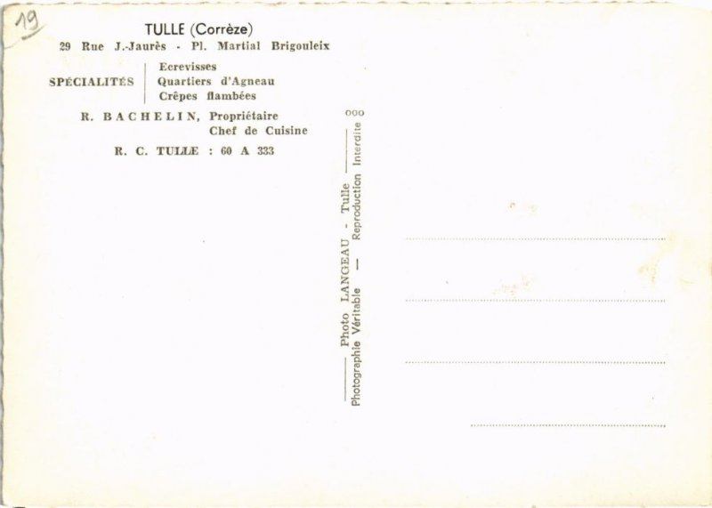 CPM Tulle - La Toque Blanche Hotel (1060057)