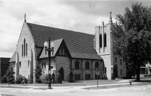 RPPC NEENAH WI The Methodist Church Winnebago County Real Photo Postcard 1946