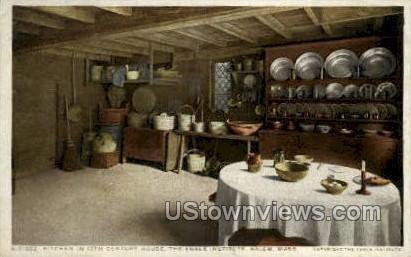 Kitchen, 17th Century House - Salem, Massachusetts MA
