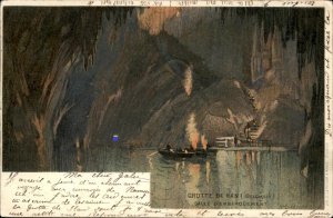 Hans Sur Lesse Belgium Grotte de Han Caves c1900-20s Vintage Postcard