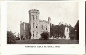 Winnikenie Winnekenni Castle, Haverhill MA Undivided Back Vintage Postcard I22