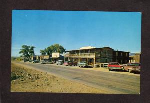 MT Wood St Street Nevada City Montana Postcard Old Cars Carte Postale