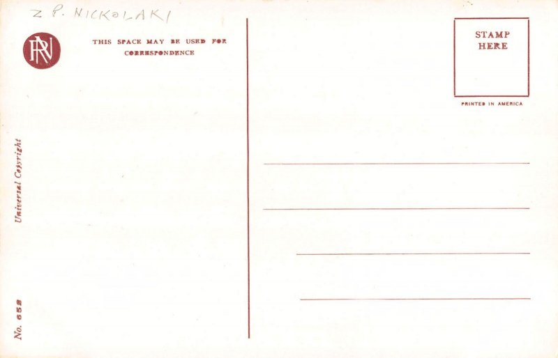 Love Romance Art signed ZP Nikolaki The Spoils of War Call to Arms postcard B918