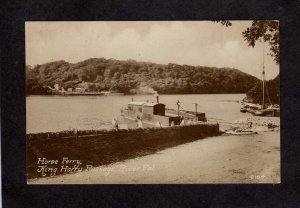 UK Horse Ferry King Harry Passage Falmouth, Cornwall Great Britain Postcard