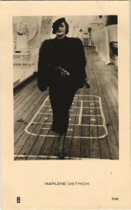 PC MARLENE DIETRICH, MOVIE STAR, Vintage REAL PHOTO Postcard (b32791)