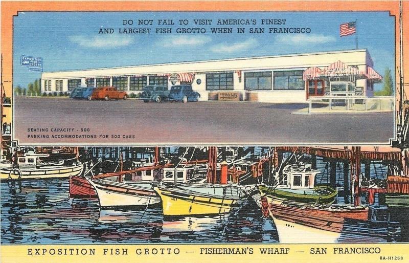 San Francisco CaliforniaExposition Fish GrottoFishermans Wharf1938 Art Deco