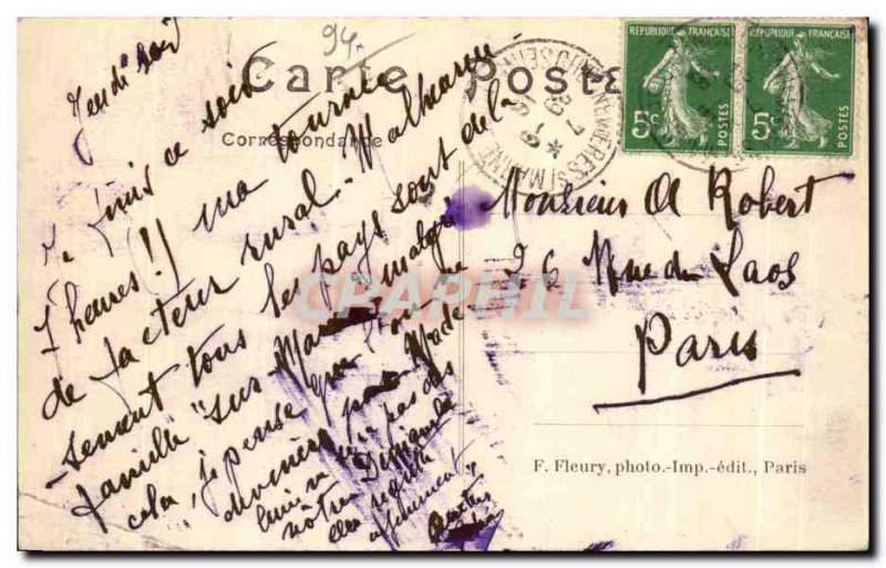 Old Postcard Chennevieres sur Marne Castle Stage I