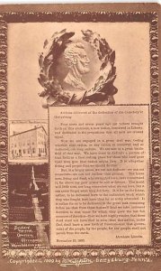 Lincolns Address Postcard