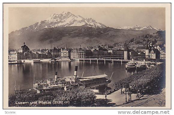 RP, Tour Ship, Luzern Und Pilatus (2132m), Switzerland, 1920-1940s